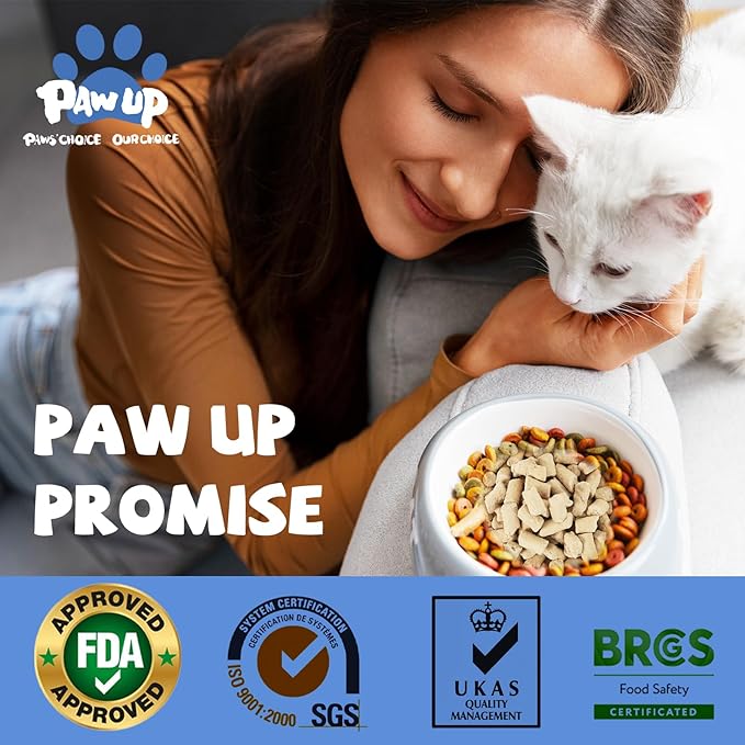 Freeze Dried Raw Dog Food, Chicken &amp; Salmon Recipe Dog Food Topper, High Protein, Rawhide Free, Gluten&amp;Grain Free for Dogs, Cats, 5.3oz