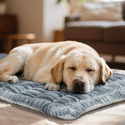 Dog Bed Mat for Car Back Seat Extenders, Washable Non-Slip Travel Cover for Back Seat - 24.8"x54", Grey