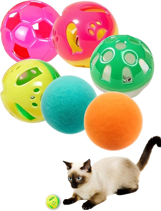 6-Pack Cat Toys for Cats and Kittens, Silly Leap (1.5&