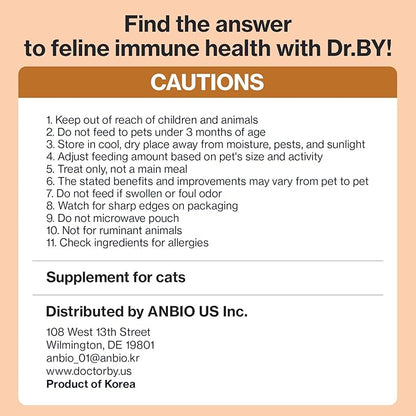 Dr.by Cat Colostrum Protein Cat Supplement Immune Support Muscle Growth, Gentle on Digestion for Kittens, Adult&amp;Senior Cats with Goat Milk, Whey Protein Isolate, Colostrum Lickable Formula