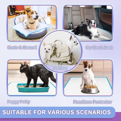 IMMCUTE Puppy Pee Pads 22"x23"-150 Count | Dog Pee Training Pads Super Absorbent &amp; Leak-Proof | Disposable Pet Piddle and Potty Pads for Puppies | Dogs | Doggie| Cats | Rabbits