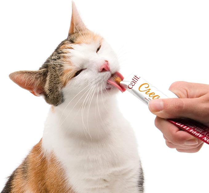 Catit Creamy Lickable Cat Treat, Healthy Cat Treat, Chicken &amp; Liver, 5 Count (Pack of 30)