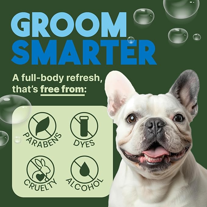 TropiClean Dog Perfume, Long Lasting Lime &amp; Coconut Cologne, Deodorizing Spray for Smelly Dogs, After Bath Detangling Spray with Vitamin E, Safe for Cats, 8oz.