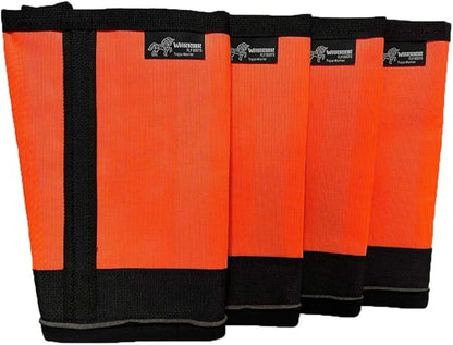 Warrior Fly Boots for Horses - Breathable Mesh Horse Boots for Fly Protection &amp; Leg Comfort - Set of 4 (Trojan Warrior, Neon Orange)