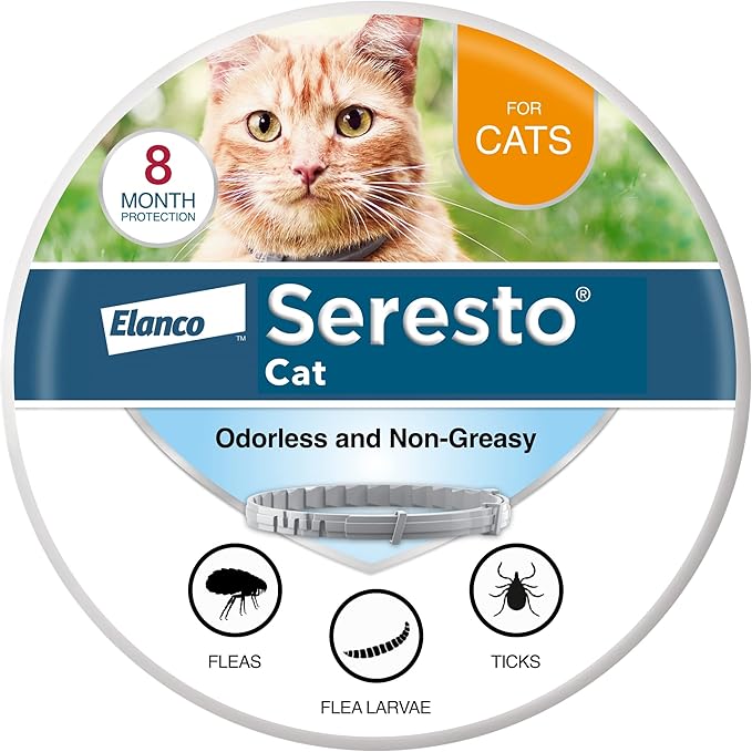 Seresto Cat Vet-Recommended Flea &amp; Tick Treatment &amp; Prevention Collar for Cats | 8 Months Protection