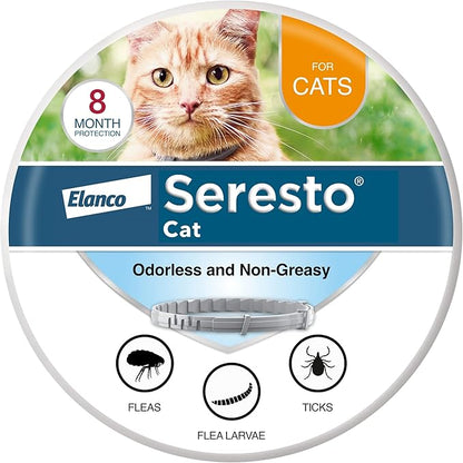 Seresto Cat Vet-Recommended Flea &amp; Tick Treatment &amp; Prevention Collar for Cats | 8 Months Protection