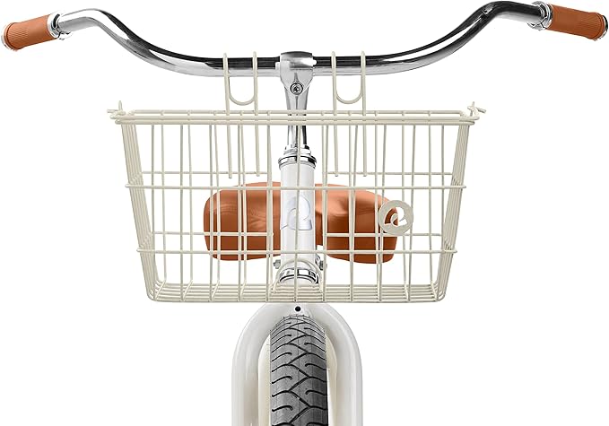 Retrospec Apollo-Lite Lift-Off Bike Basket - Detachable Steel Handlebar Basket with Carrying Handle for Commuting, Shopping &amp; Beach Trips - 14.5in x 9.5in Weather-Resistant Biking Gear