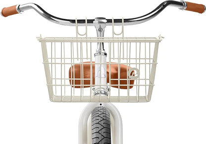 Retrospec Apollo-Lite Lift-Off Bike Basket - Detachable Steel Handlebar Basket with Carrying Handle for Commuting, Shopping &amp; Beach Trips - 14.5in x 9.5in Weather-Resistant Biking Gear