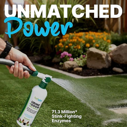Urine &amp; Odor Turf Detox: 2-Pack of 32 oz Professional Enzyme Cleaner &amp; Odor Eliminator for Artificial Grass, Turf, Concrete, Patio &amp; Kennels, Pet Urine Enzymatic Cleaner for Dogs &amp; Cats
