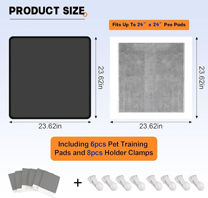 Dog Pee Pad Holder, Puppy Pad Holder Tray for 24&