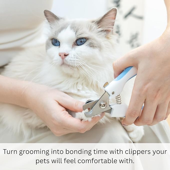 AIXINPET Dog &amp; Cat Nail Clippers and Trimmers - with Free Nail File, Protective Guard to Avoid Over Cutting, Extra Sharp Blade - Suitable for Small to Large Dogs &amp; Cats, Birds and Rabbits (Large)