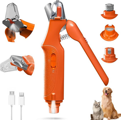 2 in 1 Dog Nail Clippers and Grinder with Lights &amp; Cat Nail Clipper for Large Medium Small Dogs Cats Nail Trimmers USB Rechargeable with 2 LED Lights Dog Claw Care for Non-Black Nails