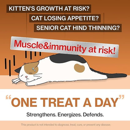 Dr.by Cat Colostrum Protein Cat Supplement Immune Support Muscle Growth, Gentle on Digestion for Kittens, Adult&amp;Senior Cats with Goat Milk, Whey Protein Isolate, Colostrum Lickable Formula