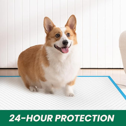 100 Count Large Dog &amp; Cat Puppy Pee Pads - 28"x30" Absorbent Potty Training Pads | Leakproof Quick-Dry Disposable Pet Pads for Puppies, Dogs &amp; Cats | Indoor, Outdoor, Litter Box, Housebreaking Use