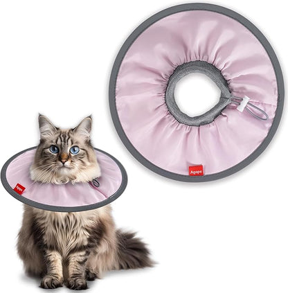 Agape Comfortable Cat Cone, Lightweight Recovery Cone Soft, Stop Licking &amp; Scratching, E Collar for Small, Medium &amp; Large Cats, Wound Care