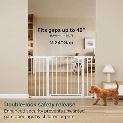 Cumbor 29.7-48" Baby Gate for Stairs, Mom&