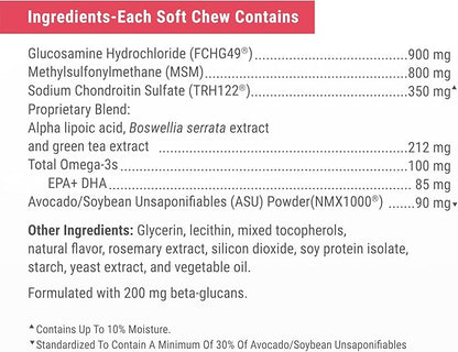 Nutramax Dasuquin Joint Health Supplement for Large Senior Dogs – for Immune Support, Skin &amp; Coat Health, and Brain Health, 84 Soft Chews