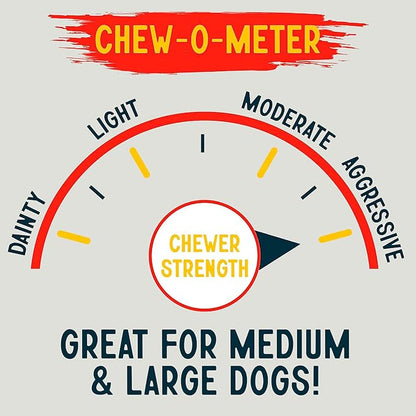 Canine Chews 10" Chicken Basted Dog Rawhide Retriever Rolls (50 Pack) - Natural Beef Dog Rawhide Chews - Healthy Dental Chews