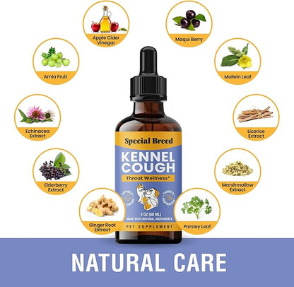 Cough Support for Dogs &amp; Cats, Dry and Wet, Respiratory &amp; Cold, Made in USA, 2oz