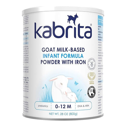 Kabrita Goat Milk Infant Formula - Easy to Digest Baby Formula 0-12 Months - Contains Prebiotics, Iron, DHA, Non-GMO - Gentle on Sensitive Tummies - Formula Supporting Gut Health &amp; Sleep - 28Oz