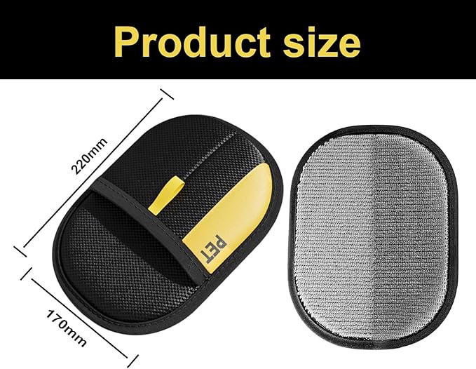 2Pcs Electrostatic Gloves Pet Hair Removal, Reusable Cat &amp; Dog Hair Remover for Couch, Furniture, Carpet, Curtain, Upgraded Animal Fur Removal Tool, Cat Grooming Gloves