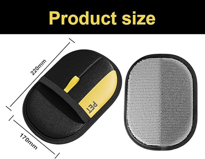 2Pcs Electrostatic Gloves Pet Hair Removal, Reusable Cat &amp; Dog Hair Remover for Couch, Furniture, Carpet, Curtain, Upgraded Animal Fur Removal Tool, Cat Grooming Gloves