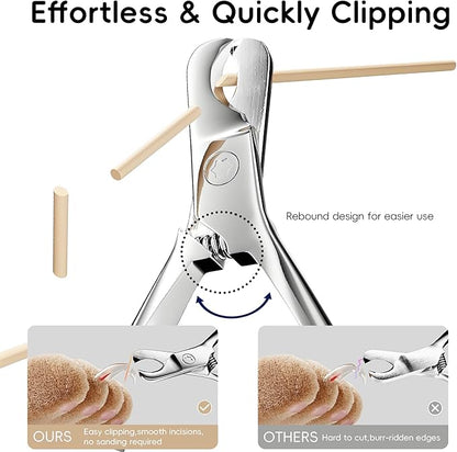 Dog Nail Clippers &amp; Cat Nail Trimmers - Sharp Stainless Steel Professional Pet Nail Clippers for All Dogs, Thick Nails &amp; Indoor Cats - Ergonomic Non-Slip Handle for Safe, Comfortable Grooming