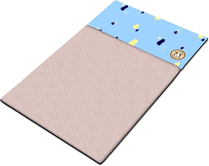 GuineaDad Premium Liner – Fleece Guinea Pig Cage Liner – Ultra-Plush Reusable Fleece Bedding with Waterproof Bottom – Extra Absorbent Liner for 2x3 C&amp;C Cage (Rainy Day)