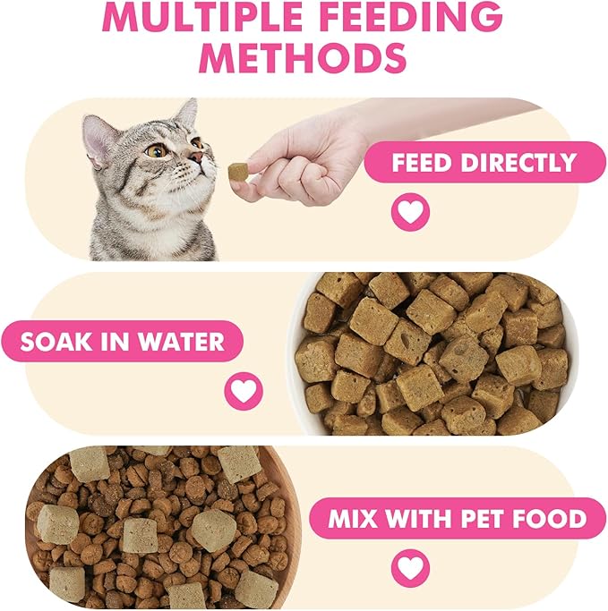 Freeze Dried Cats &amp; Dogs Raw Treats, All Natural Single Ingredient Chicken Liver, High Protein Healthy Pet Training Treats or Food Topper, 3.5 oz