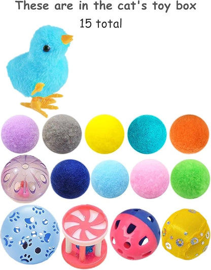 15-Pack Cat Toy Variety for Indoor Cats, Jumping for Joy (1.5&