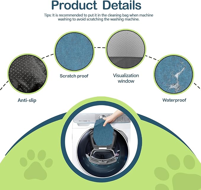 Navy Blue Large Outdoor Cat &amp; Dog Tent - Waterproof, Washable, Indoor/Outdoor, Cave Nest Bed