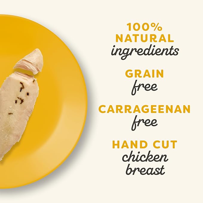 Applaws Natural Cat Treats, Grain-Free, High-Protein Whole Chicken &amp; Rosemary Loins, Single-Ingredient Healthy Snack for Cats (12 x 1.06 oz Loins)