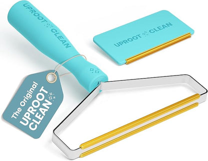 Uproot Cleaner Pro Pet Hair Remover &amp; Mini - Pet Hair Removal Tool Multi Fabric Edge &amp; Carpet Scraper - Cat for Couch, Cat Towers, Car Detailing The Furry-Situation Survival Kit