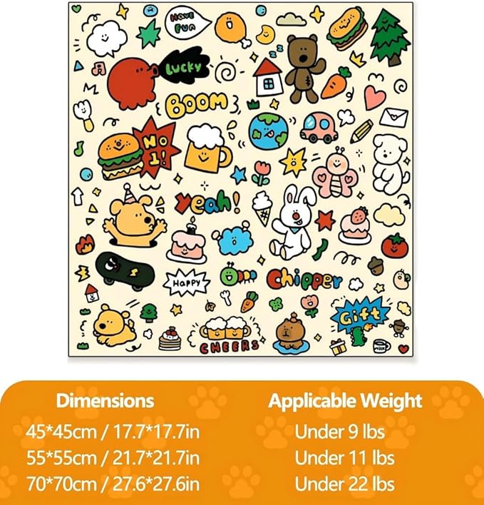 Magic Cat Wrap for Cutting Nails &amp; Grooming, Self Adherent Fabric Wrap for Cats, Multi Functional Pet Grooming Towel Blanket, Wrap Snug and Groom for Cats, 27.6 in, Under 22 Ibs