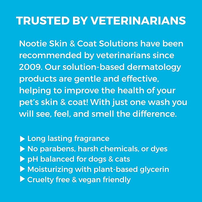 Nootie - Pet Shampoo for Sensitive Skin - Revitalizes Dry Skin &amp; Coat - Natural Ingredients - Gentle Dog Shampoo - Cleans &amp; Conditions