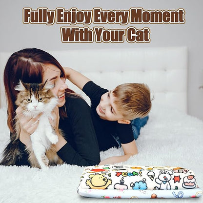 35.5" Cat Grooming Wrap Cat Wrap for Cutting Nails Cat Restraint for Nail Clipping Cat Swaddle Wrap Cat Burrito Wrap XL(Within 22lbs) Anti-Scratch Anti-Escape Multifunctional Pet Tool