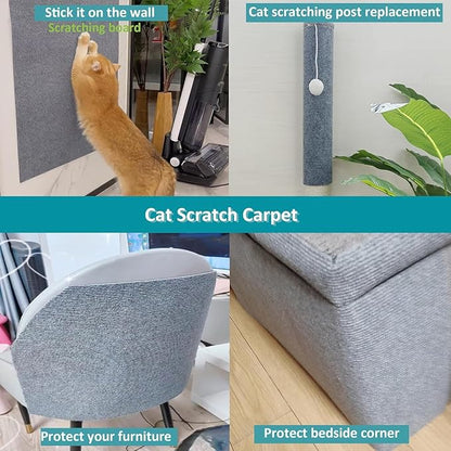 Cat Scratch Couch Furniture Protector, Adhesive Cat Scratch Pad Deterrent for Furniture, DIY Climbing Cat Scratcher Couch Protector from Cat Claws Furniture Protectors from Cats Scratching