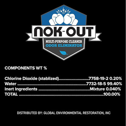 NOK OUT Odor Remover, Pet Deodorizer and Cleaning Spray, Made in the USA, 16 Fluid Ounce Spray, 6-Pack