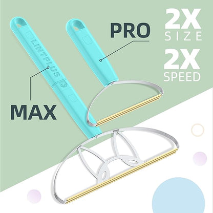 Flex MAX &amp; Pro Pet Hair Remover Kit by LINTPLUS - Dog &amp; Cat Hair Removal Tool for Furniture, Carpets, Rugs &amp; Couches - Easy to Use, Reusable Carpet Scraper for Pet Hair