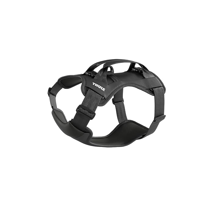 Thule Cappy Dog Harness L - Crash-Tested for Safety - Seatbelt passthrough - Adjustable &amp; Easy to Clean - Padded Breathable mesh Panels - Leash Loop - Step-in Design