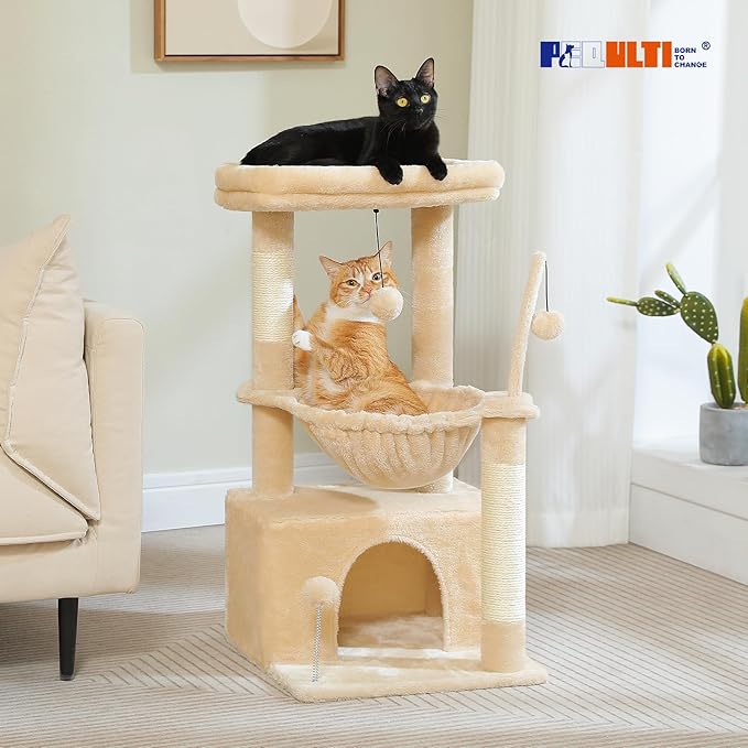 PEQULTI 4-in-1 Cat Tree, 33&
