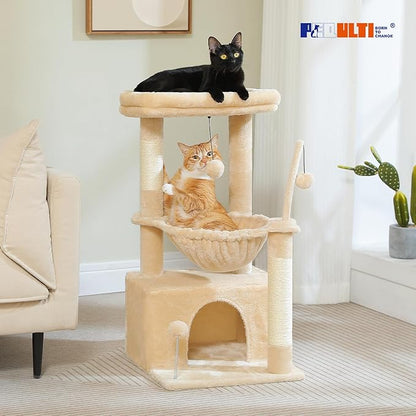 PEQULTI 4-in-1 Cat Tree, 33&