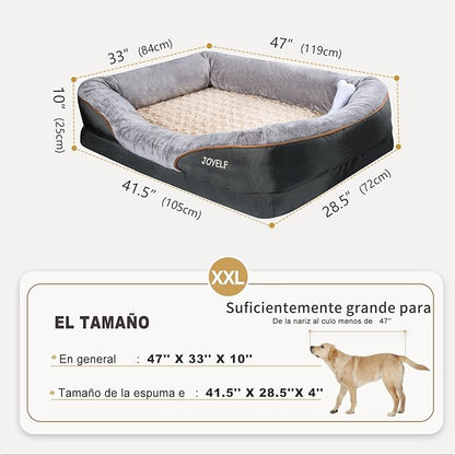 JOYELF XXLarge Memory Foam Dog Bed, Orthopedic Dog Bed &amp; Sofa with Removable Washable Cover for Large Dogs
