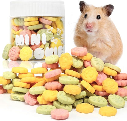 Abizoo 3 Vegetable Chews Treats: Grain Free Natural Snacks with Beet, Carrot, Spinach for Hamsters, Rabbits, Guinea Pigs &amp; Gerbils Crunchy for Digestive Support &amp; Dental Health 1.76oz/50g