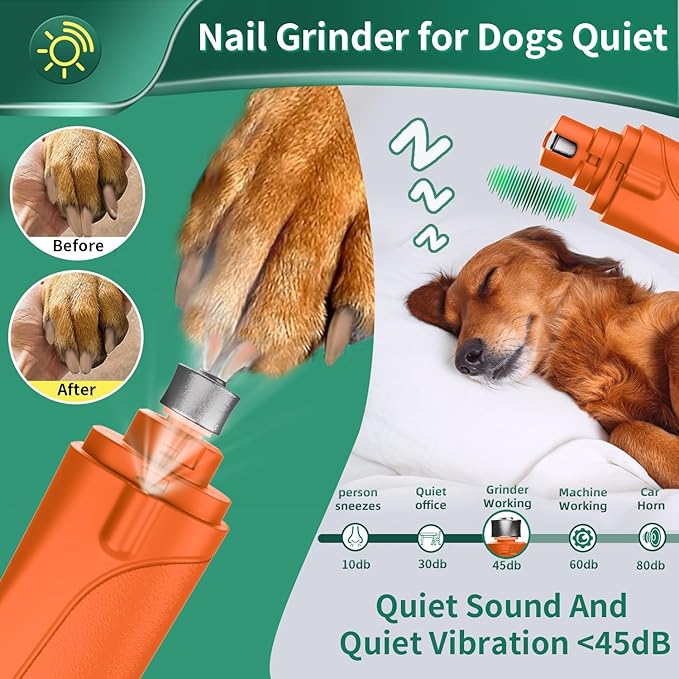 2 in 1 Dog Nail Clippers &amp; Cat Nail Clippers Trimmers for Large Medium Small Dogs Cats Claw Trimmer Quick Sensor and Safety Guard USB Rechargeable Dogs Nail Trimmer with Catcher &amp; 2 LED Lights