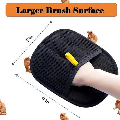 Pet Hair Removal Glove for Cats &amp; Dogs, Electrostatic Grooming Gloves for Pet Hair, Reusable Double Sided Static Hair Remover for Couch, Furniture, Carpet &amp; Car Seat (1 PCS)