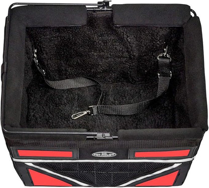 TRAVELIN K9 Pet-Pilot MAX Dog Bicycle Basket Carrier | 8 Color Options for Your Bike (RED)