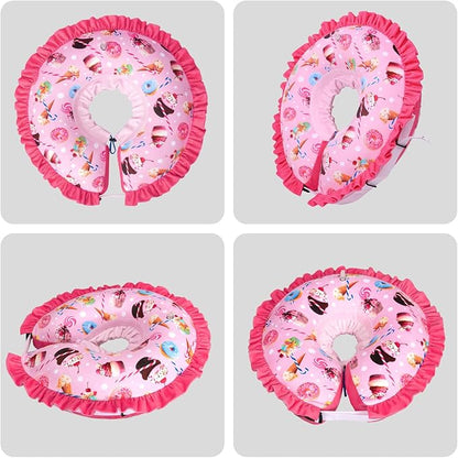 CuteBone Inflatable Dog Collar Alternative for Large Dogs After Surgery-Double Adjustable Neck Range P23SO00102L