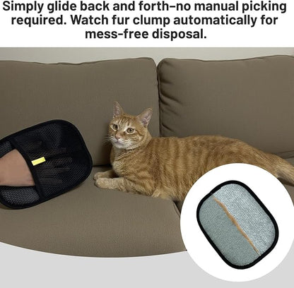 Pet Hair Remover Glove, Electrostatic Pet Hair Remover Glove,Cat &amp; Dog Grooming Glove, Upgraded Fur Removal Tool for Furniture, Carpet, Couch, Car Seat (3pcs)