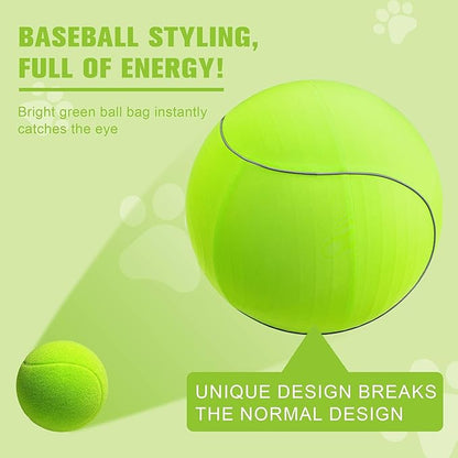 Herding Ball for Dogs &amp; Horses - 25" with Cover Large Green Ball with Pump